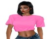 RIPPED BACK PINK TEE