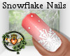 Red Snowflake Nails