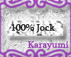 (KY) 100% Jock Sticker