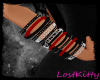 ~LK~ Red/Black Bracelets