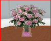 Pink roses/vase