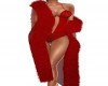 Secrets Red Fur Robe