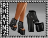 Amorous PVC Heels -Black