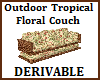 Tropical Floral Couch