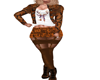 TD Cowgirl brown skirt