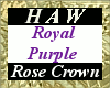 Royal Purple Rose Crown