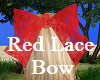 Red Lace Hair Bow