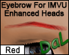 Eyebrows Enhanced Red