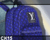 Blue LV Backpack