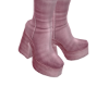z| pink jean boots