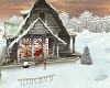 Romantic christmas cabin