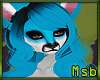 Msb* Blue fox Tail