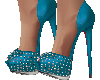 Turquoise Blue Heels