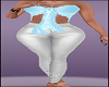 White Jeans Blue Top