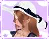 Blue Peony beach hat