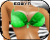 *E* busty  green bra