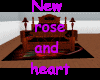 New rose and heart bed