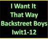 I want it that way