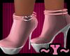 ~Y~Pink Valentina Heels
