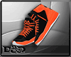 D- Black Orange Sneakers