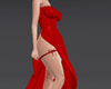Red Leather Long Dress