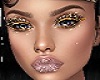 gold makeup glitt