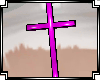 N*PVCPinkCrossNecklace