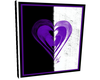 Snowy Heart Art Purple