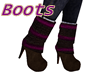 Magenta Sweater Boots
