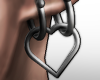 heart earrings .m