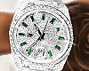 GREEN DIAL ROLLIE ICY