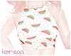 こ watermelon crop top