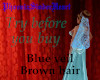 Blue veil Brown hair