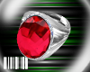 ☣Oval Stone Ring-Red
