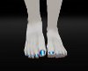 Anyskin feet blue nails