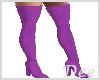 Purple Thigh High Boots