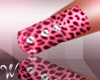 *W* Pink Leopard Nails