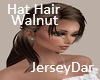 Hat Hair Walnut Brown