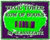 TOXIC TOWER ROW OF BOOKS