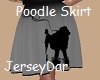 50s Poodle Skirt Gray