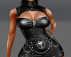 Leather goth dress