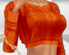SE-Orange Sweater Top