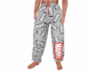sweatpants marvel white