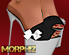 M - Heels 4 White Bow