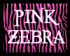 Pink Zebra Canopy Bed