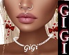 GM Candy Cane earings