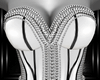 b white chain corset 