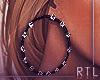 R|Spiked Silver|Earrings