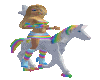 flashy rainbow horseride