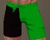CRF* Blk & Green Shorts
